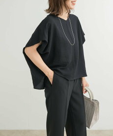 【SALE／30%OFF】URBAN RESEARCH DOORS バックタックコクーンブラウス アーバンリサーチドアーズ トップス シャツ・ブラウス ピンク ネイビー【送料無料】