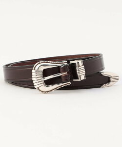 monitaly Extended 1 Creased Belt w/ 3-pc 25AW �t���[�N�X�X�g�A �t�@�b�V�����G�� �x���g �u���b�N �u���E���y���������z