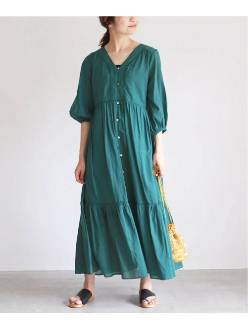 Slobe Iena コットンボイルvネックティアードワンピース Rakuten Fashion 楽天ファッション 旧楽天ブランドアベニュー Cy1122