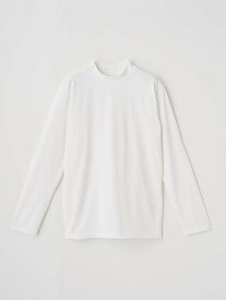 JOHN SMEDLEY オリジナルコットン天竺長袖モックネックTシャツ｜UTS921｜UNDERWEAR for MEN ジョンスメドレー トップス カットソー・Tシャツ ホワイト【送料無料】