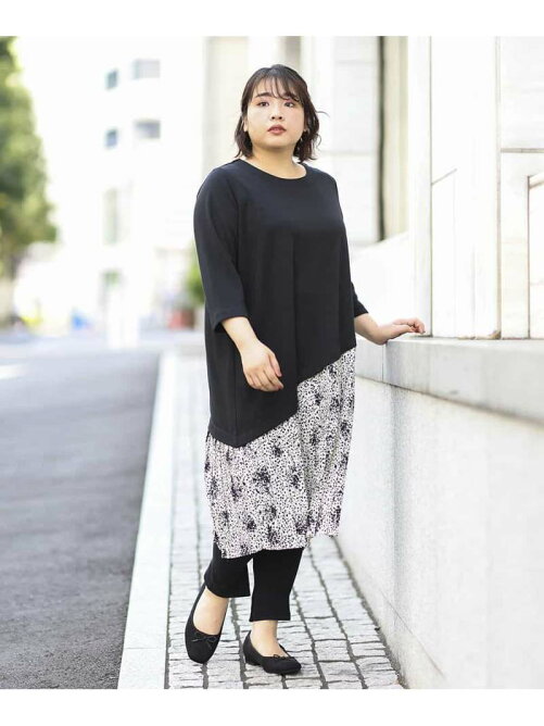 Eur3 大きいサイズ 切り替えデザインワンピース Rakuten Fashion 楽天ファッション 旧楽天ブランドアベニュー Bq7123