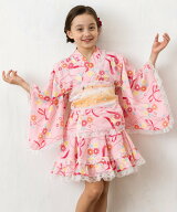 【SALE／49%OFF】Alice Magic ドレス浴衣 3点セット 簡単着付け子供服 キッズ 夏祭り 盆踊り ローブ 着物…