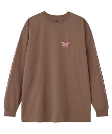 【SALE／30%OFF】X-girl TRIBAL BUTTERFLY L/S TEE DRESS ドレス X-girl エックスガール ワンピース・ドレス その他のワンピース・ドレス ブラウン ブラック ホワイト【送料無料】