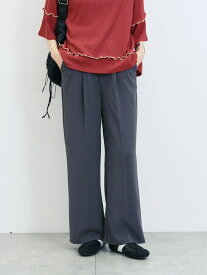 【SALE／60%OFF】Samansa Mos2 blue ストレートイージーパンツ サマンサモスモス パンツ その他のパンツ グリーン グレー ピンク ブラウン