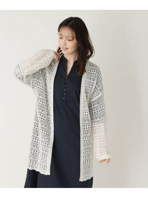 Its Demo 透かし編みミディ丈ニットカーディガン Rakuten Fashion 楽天ファッション 旧楽天ブランドアベニュー Cv6124