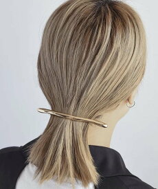 GOLDY GOLDY/トゥイッグラインメタルバレッタ ヘアクリップ ヘアアクセ　6211103 ゴールディ セットアップセブン ヘアアクセサリー バレッタ・ヘアクリップ・ヘアピン シルバー ゴールド