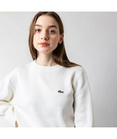 【SALE／40%OFF】LACOSTE リネンブレンドブライトカラーニットセーター ラコステ トップス ニット ホワイト グリーン ブルー【送料無料】