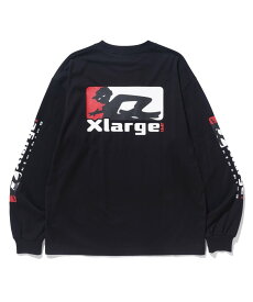 XLARGE SCRATCH LOGO L/S TEE ロンT 長袖 XLARGE エクストララージ トップス カットソー・Tシャツ ブラック ネイビー ホワイト【送料無料】
