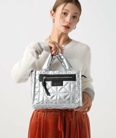 BAYFLOW ≪完売カラー追加予約≫[500mlペットボトルが入る]キルトパッファースクエアショルダー ベイフロー バッグ ショルダーバッグ オレンジ ブラック シルバー ホワイト ブラウン ネイビー イエロー【送料無料】