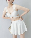 ビキニ水着3点セット バスト盛れるみずぎ