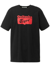 Onitsuka Tiger (U)【公式ショップ】LOGO TEE オニツカタイガー トップス カットソー・Tシャツ ブラック ホワイト【送料無料】