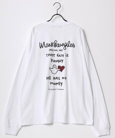 【SALE／27%OFF】Lazar Mark Gonzales マークゴンザレス 別注 Tシャツ ティーシャツ メンズ 長袖 ロンT 別注 ワンポイント ラザル トップス カットソー・Tシャツ ホワイト ブラック