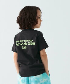 BAYFLOW 【Fruit Of The Loom】バックプリント別注Tシャツ(KIDS) ベイフロー トップス カットソー・Tシャツ ブラック ホワイト グレー グリーン