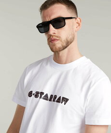 【SALE／30%OFF】G-Star RAW 【公式ショップ】GRAPHIC SCRIPT T-SHIRT/グラフィックプリントロゴT ジースターロゥ トップス カットソー・Tシャツ ホワイト