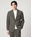 リネンライク ドビー 2ボタン ジャケット-セットアップ対応・マシンウォッシャブル-<A DAY IN THE LIFE>