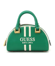 【SALE／50%OFF】GUESS (W)MILDRED Mini Bowler ゲス バッグ ハンドバッグ グリーン ピンク ブラック【送料無料】