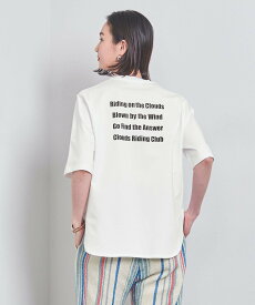 UNITED ARROWS ＜SACRA＞バックロゴ Tシャツ ユナイテッドアローズ トップス カットソー・Tシャツ ホワイト ブラック【送料無料】