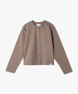 agnes b. FEMME オーガニックコットン メルトン 長袖 カーディガンプレッション "Le Classique" アニエス…