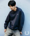 JOURNAL STANDARD 《予約》FRED PERRY / フレッドペリー 別注 フットボール カラー スウェット ジャーナル スタンダード トップス スウェット・トレーナー ネイビー ブルー ブラック【送料無料】