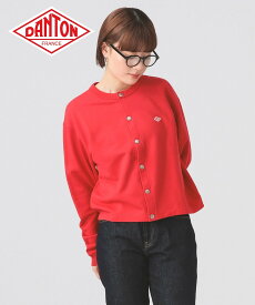 Ray BEAMS DANTON / ドット釦 クルーネック カーディガン ダントン 26SS カジュアル ビームス ウイメン トップス スウェット・トレーナー レッド【送料無料】