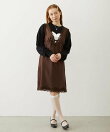 V-NECK LACE DRESS