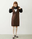 V-NECK LACE DRESS