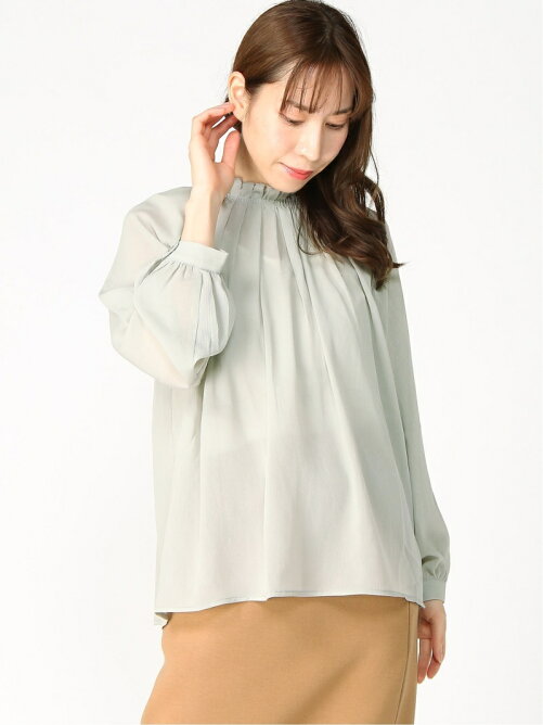 Te Chichi Techichi Terrasse 楊柳スタンドフリルブラウス Rakuten Fashion 楽天ファッション 旧楽天ブランドアベニュー Bq9127