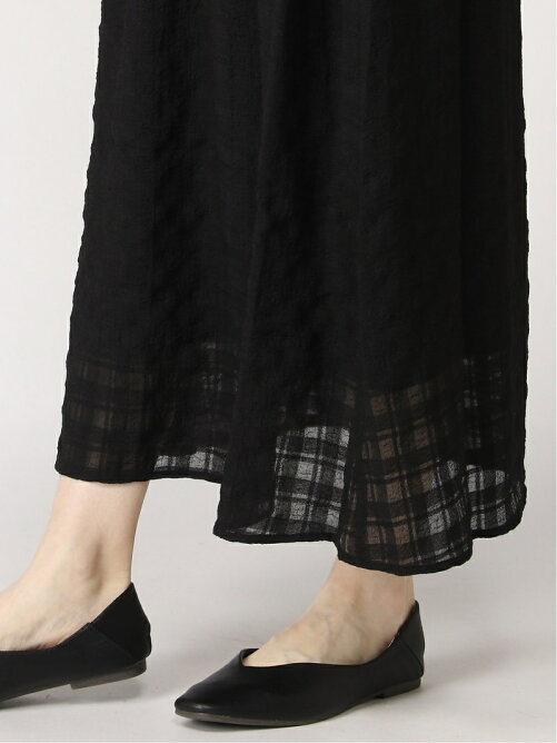 Interplanet W チェックシフォン異素材切替ワンピース Rakuten Fashion 楽天ファッション 旧楽天ブランドアベニュー Bv3127