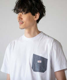 coen 【WEB限定カラー】SMITH'S(スミス)別注ポケットTシャツ(21SS)# コーエン カットソー Tシャツ ホワイト ブラック ベージュ レッド