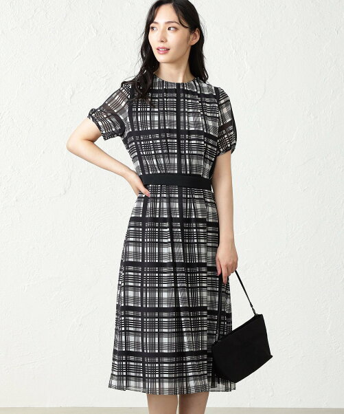 Amaca ビッググレンシフォンワンピース Rakuten Fashion 楽天ファッション 旧楽天ブランドアベニュー De8127