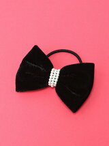 (L)ベロアリボンヘアゴム