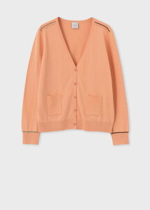 �ySALE�^30%OFF�zPaul Smith �E�B�����Y Signature Stripe �A�C���b�g �J�[�f�B�K�� �|�[���E�X�~�X �g�b�v�X �j�b�g �I�����W �z���C�g �O���[�� �u���b�N�y���������z