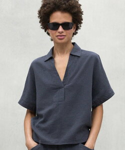 �ySALE�^33%OFF�zECOALF DENISALF �V���c / DENISALF SHIRT WOMAN �G�R�A���t �g�b�v�X �V���c�E�u���E�X �O���[ �u���[�y���������z