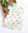 【SALE／15%OFF】apres les cours バラエティ総柄ワッフルロンパス エフオーオンラインストア マタニティウェア・ベビー用品 ロンパース・カバーオール ブルー カーキグリーン ピンク ホワイト ベージュ
