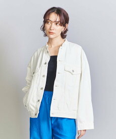 【SALE／50%OFF】BEAUTY&YOUTH UNITED ARROWS オープンエンド ルーズ デニムジャケット -ウォッシャブル- ユナイテッドアローズ アウトレット ジャケット・アウター デニムジャケット ネイビー ホワイト【送料無料】