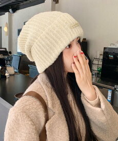 【SALE／30%OFF】miniministore ニット帽 レディース くしゅくしゅ帽小顔 ミニミニストア 帽子 ニット帽・ビーニー ブラウン ベージュ ブラック グレー