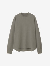Goldwin 【公式】ワッフルライトモックネックロングスリーブティーシャツ(レディース) ゴールドウイン トップス カットソー・Tシャツ ブラック ブラウン ホワイト グレー【送料無料】