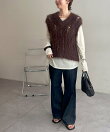 【WEB限定】シアー裾ラウンドプルオーバー