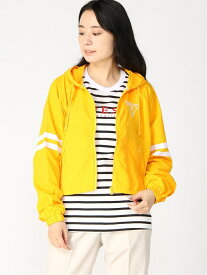 【SALE／72%OFF】GUESS (W)MARYAH STRIPE SLV WINDBREAKER ゲス ジャケット・アウター ナイロンジャケット イエロー グレー ホワイト