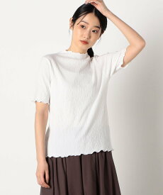 【SALE／10%OFF】COMME CA ISM シャーリング トップス コムサイズム トップス カットソー・Tシャツ ホワイト ブラック レッド イエロー