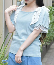 【SALE／42%OFF】axes femme ビッグリボンプルオーバー アクシーズファム トップス カットソー・Tシャツ グリーン パープル