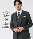 【Three by Three】シャイニーシャーク ストライプスーツ/スリーピース対応