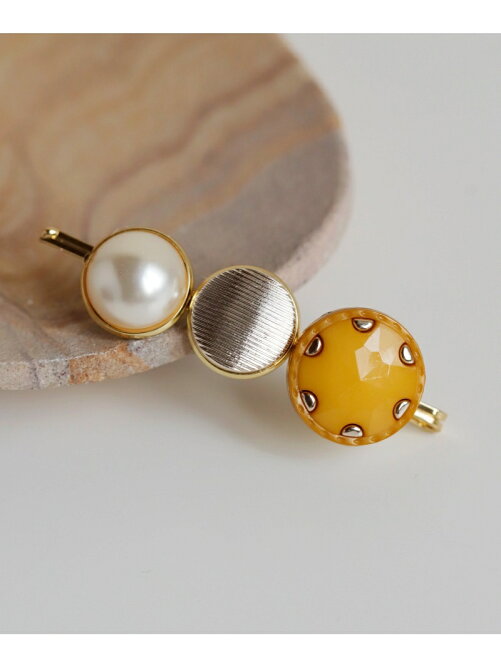 Anemone レトロボタンとパールのヘアピン C Rakuten Fashion 楽天ファッション 旧楽天ブランドアベニュー Cb2130