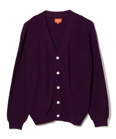 【SALE／40%OFF】BEAMS MEN BEAMS / 9ゲージ イージーフィット ニットカーディガン ビームス アウトレット トップス ニット グリーン パープル【送料無料】