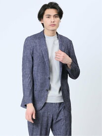 【SALE／13%OFF】TAKA-Q TechDenim スリムフィット 2ボタンジャケット 紺(セットアップ可能) メンズ セットアップ ジャケット ビジネス カジュアル アウター ライトアウター 通勤 仕事 タカキュー スーツ・フォーマル スーツジャケット ネイビー【送料無料】