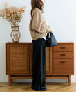 裏毛タックワイドパンツ