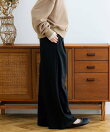 裏毛タックワイドパンツ