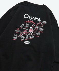 【SALE／10%OFF】CHUMS CHUMS×FREAK'S STORE 別注 スカジャンブービーバード バックプリント クルーネック スウェット 【限定展開】 25AW フリークスストア トップス スウェット・トレーナー グレー ホワイト ブラック【送料無料】