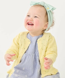 【SALE／29%OFF】petit main 【UV】針抜きカーディガン ナルミヤオンライン マタニティウェア・ベビー用品 ベビートップス ピンク ホワイト