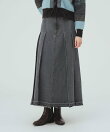 ワイドタック デニム スカート